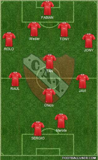 Independiente Formation 2013