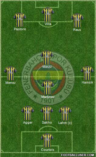 Fenerbahçe SK Formation 2013