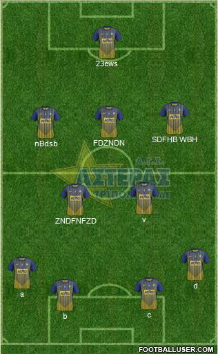 AGS Asteras Tripolis Formation 2013