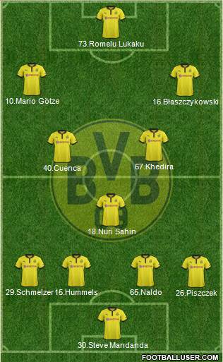 Borussia Dortmund Formation 2013