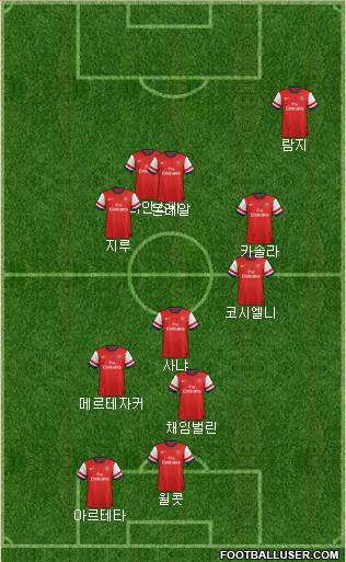 Arsenal Formation 2013