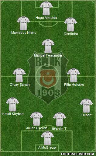 Besiktas JK Formation 2013