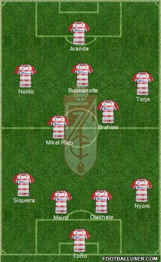 Granada C.F. Formation 2013