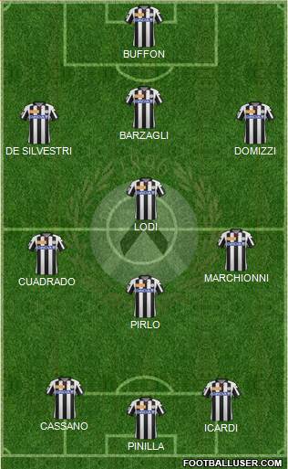 Udinese Formation 2013