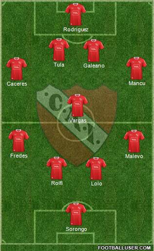 Independiente Formation 2013