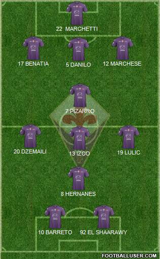 Fiorentina Formation 2013