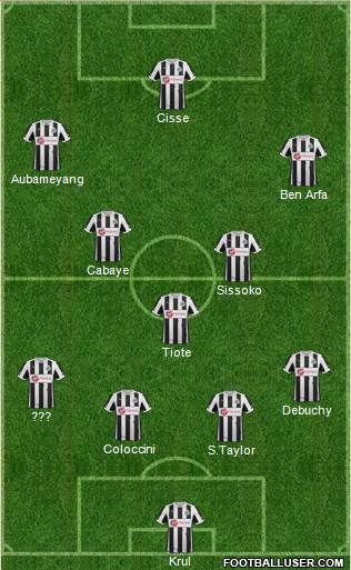 Newcastle United Formation 2013