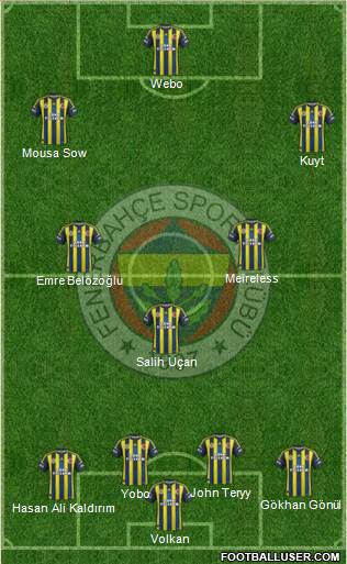 Fenerbahçe SK Formation 2013