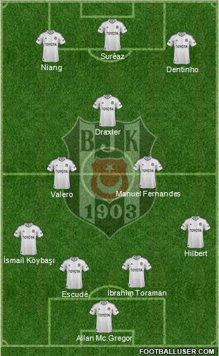 Besiktas JK Formation 2013