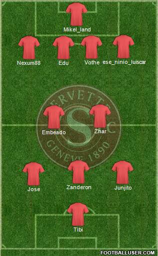 Servette de Genève Football Formation 2013