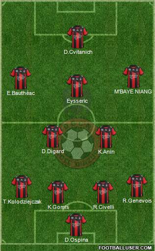 OGC Nice Côte d'Azur Formation 2013