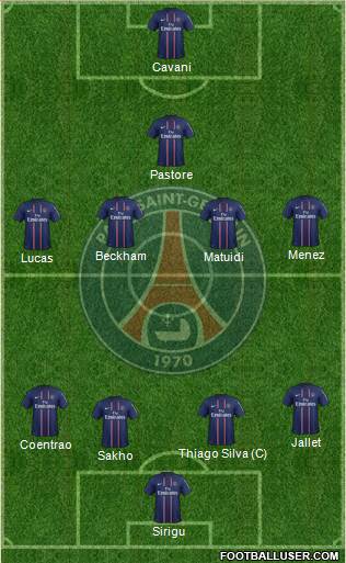 Paris Saint-Germain Formation 2013