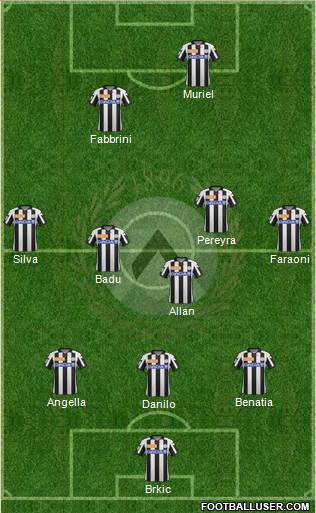 Udinese Formation 2013