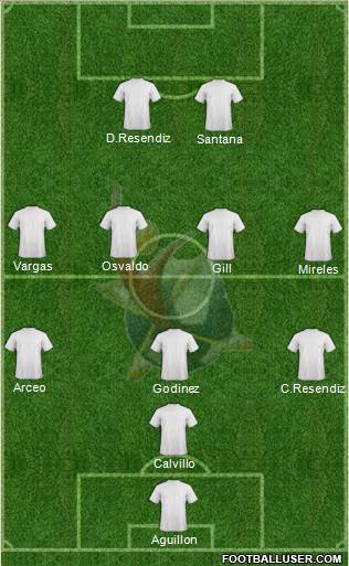 Club Universidad del Futbol Formation 2013