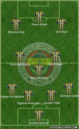 Fenerbahçe SK Formation 2013