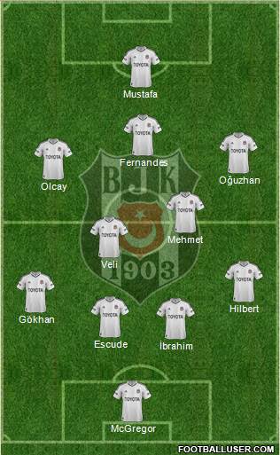 Besiktas JK Formation 2013