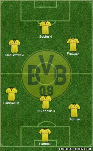 Borussia Dortmund Formation 2013