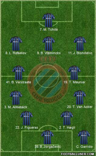 Club Brugge KV Formation 2013