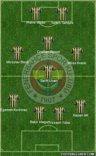 Fenerbahçe SK Formation 2013
