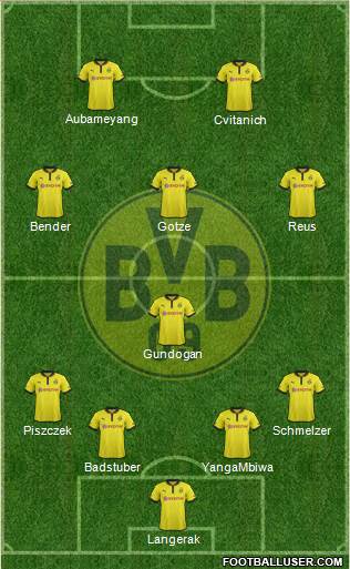 Borussia Dortmund Formation 2013