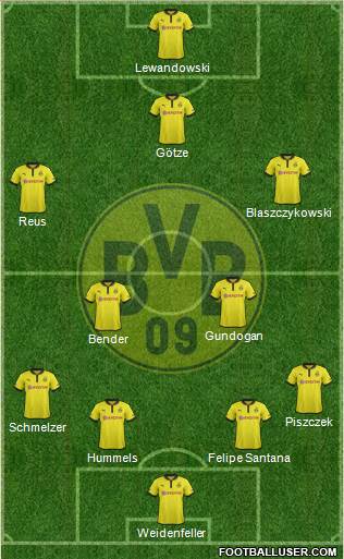 Borussia Dortmund Formation 2013