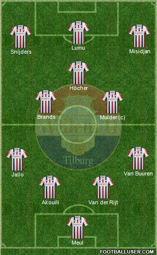 Willem II football formation