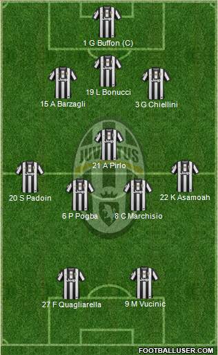 Juventus Formation 2013