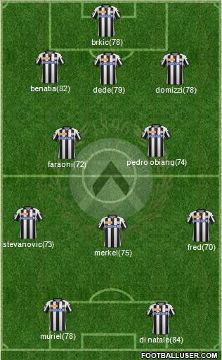 Udinese Formation 2013