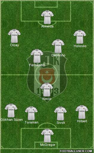 Besiktas JK Formation 2013
