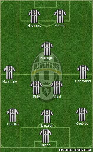 Juventus Formation 2013