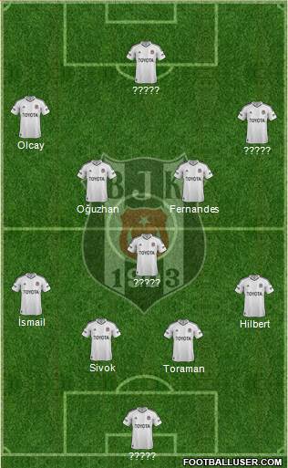 Besiktas JK Formation 2013
