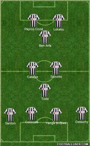 Newcastle United Formation 2013