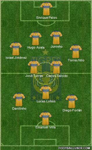 Club Universitario de Nuevo León Formation 2013