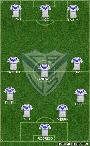 Vélez Sarsfield Formation 2013