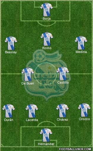 Club Puebla de la Franja football formation