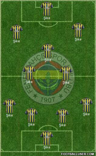 Fenerbahçe SK Formation 2013