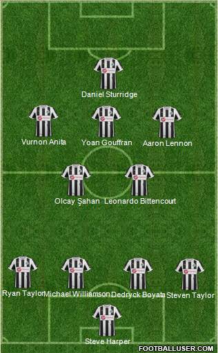 Newcastle United Formation 2013