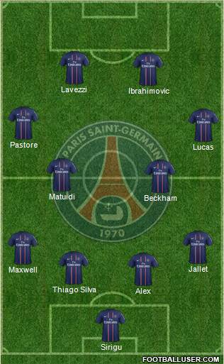 Paris Saint-Germain Formation 2013