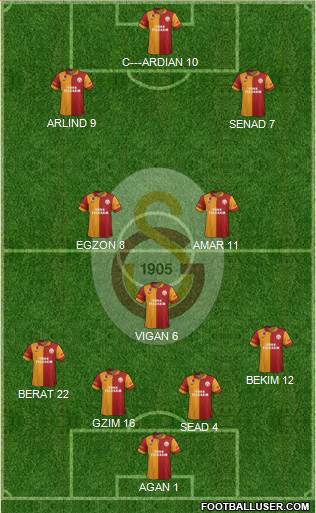 Galatasaray SK Formation 2013