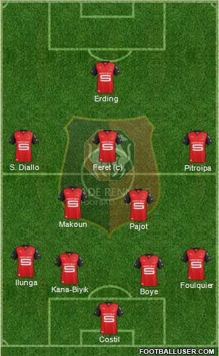 Stade Rennais Football Club Formation 2013