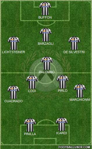 Udinese Formation 2013