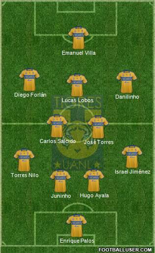 Club Universitario de Nuevo León Formation 2013