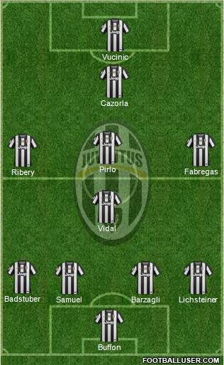 Juventus Formation 2013