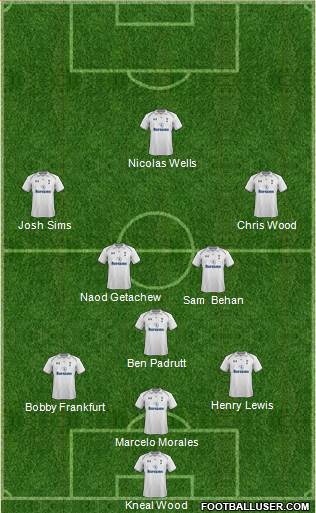 Tottenham Hotspur Formation 2013