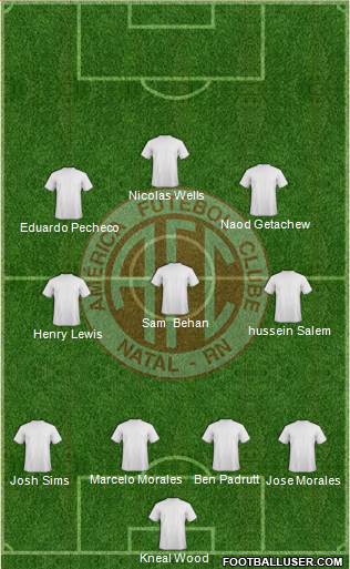 América FC (RN) Formation 2013