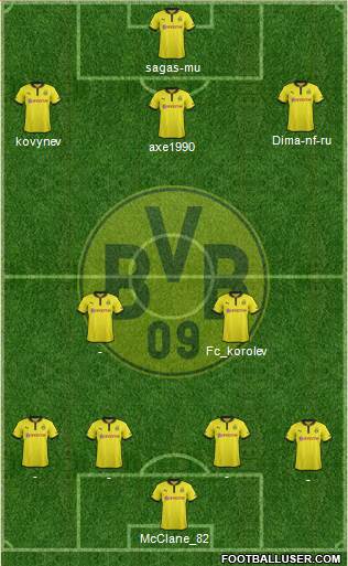 Borussia Dortmund Formation 2013