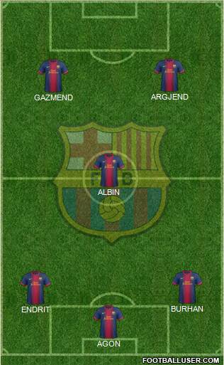 F.C. Barcelona Formation 2013