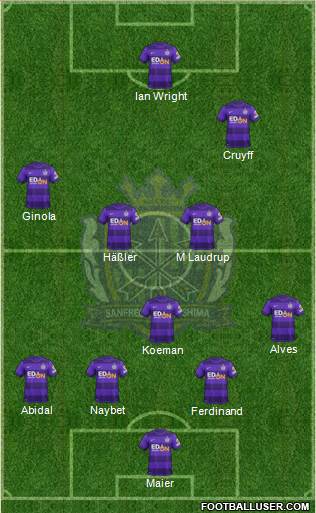 Sanfrecce Hiroshima Formation 2013