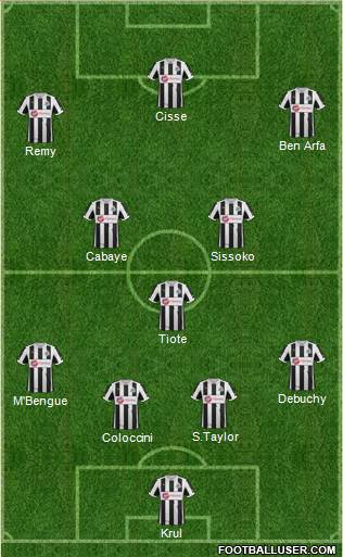Newcastle United Formation 2013