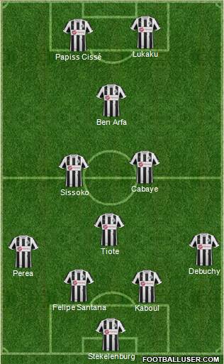 Newcastle United Formation 2013